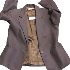 Jones New York Vintage Woman’s Suit Jacket Single Button Size 10 Brown Deadstock